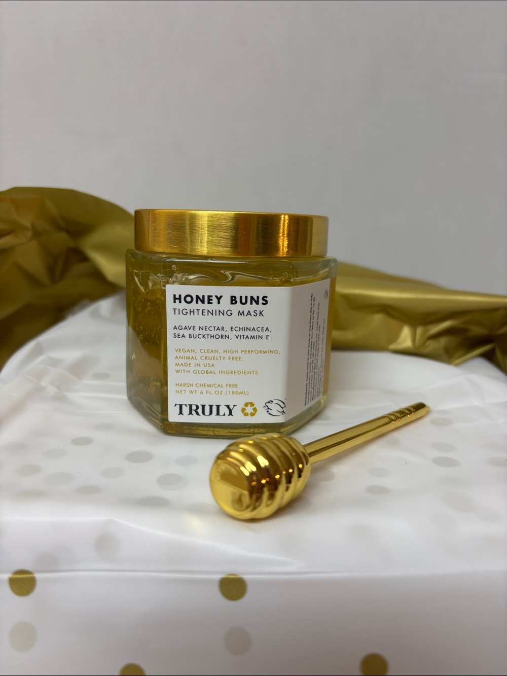 NWT Truly Beauty Honey Buns Tightening Body Mask & Dipper